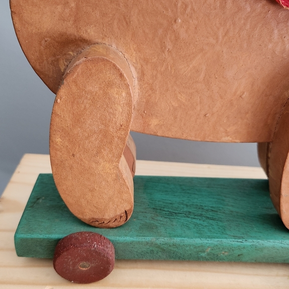 Vintage Teddy Bear Pull Along - Picture 11 of 15